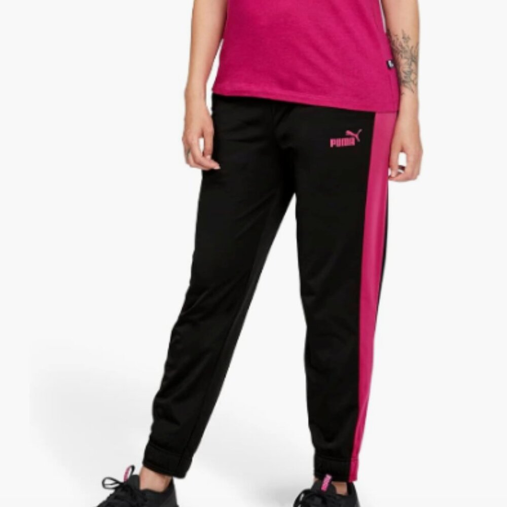 PUMA Women's Contrast Tricot Pants - Size Medium